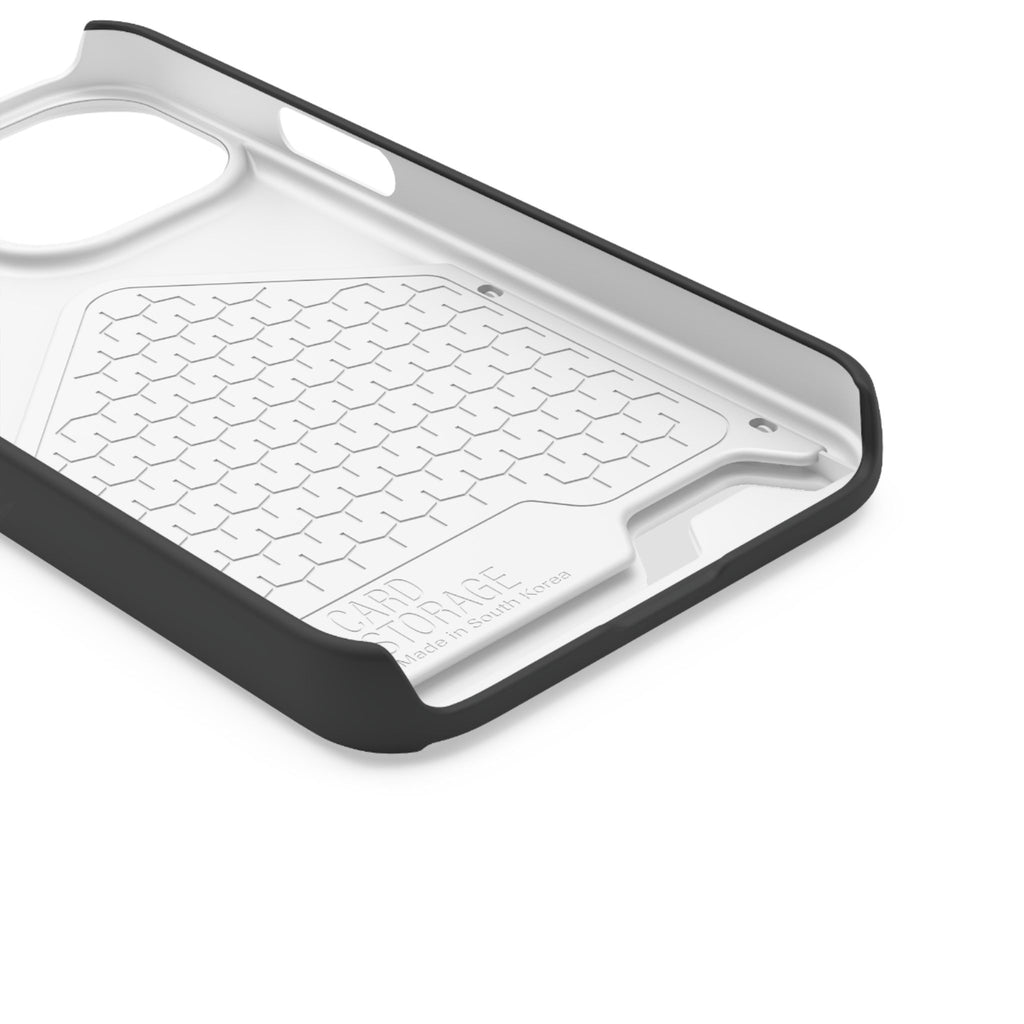 Phone Case with Card Holder — Gothic Logo Collage